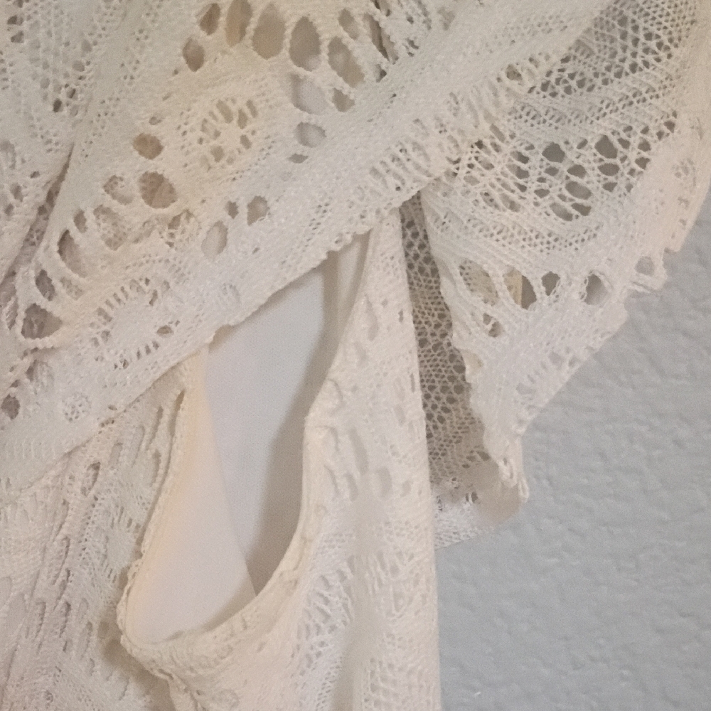 Tacera Cream Lace Mini Dress - Picture 3 of 3